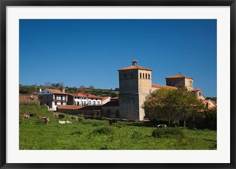 Framed Iglesia de Colegiata, Santillana del Mar, Spain Print