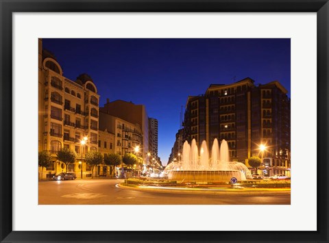 Framed Plaza Alferez Provisional, Logrono, Spain Print