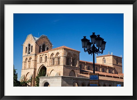 Framed San Vicente Basilica facade at Avila, Castilla y Leon Region, Spain Print