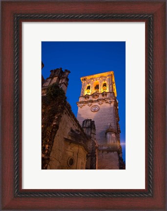 Framed Spain, Andalusia Bell tower of the Santa Maria De La Asuncion Church Print