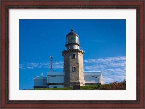 Framed Spain, Cabo Machichaco cape and Lighthouse Print