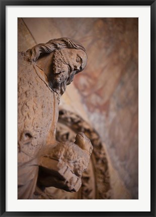 Framed Statue of Saint John the Baptist, Leon, Spain Print