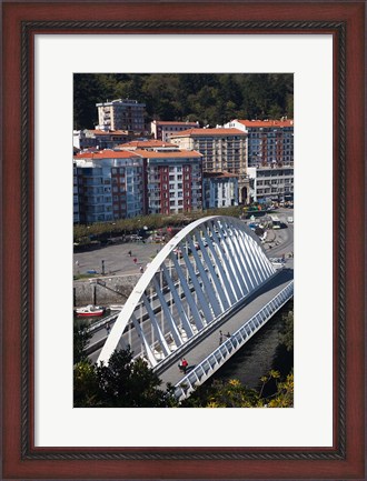 Framed Town View, Ondarroa, Spain Print