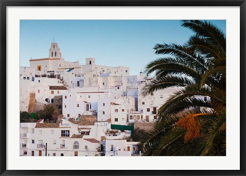 Framed Town View, Vejer de la Frontera, Spain Print