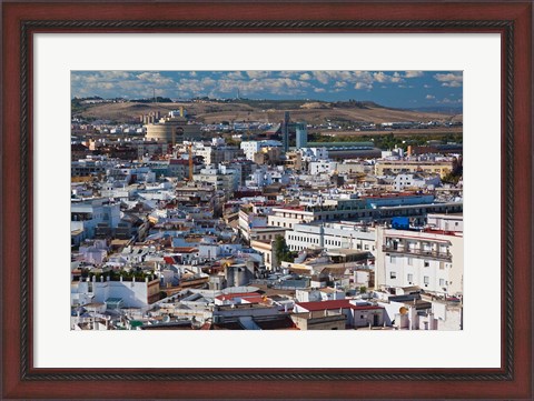 Framed View From Torre Giralda, Seville, Spain Print
