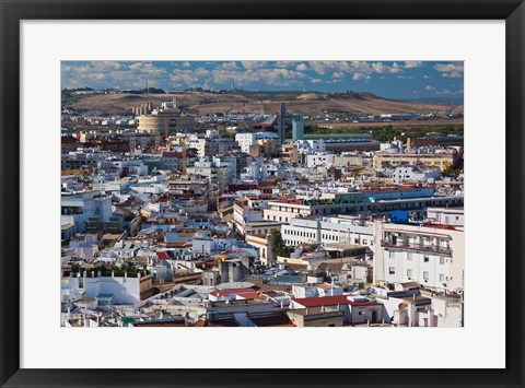 Framed View From Torre Giralda, Seville, Spain Print