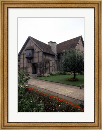 Framed Home of William Shakespeare, Stratford-upon-Avon, England Print
