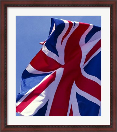 Framed British Flag, England Print