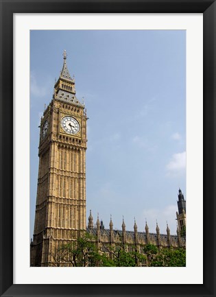 Framed England, London, Big Ben Clock Tower Print