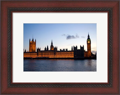 Framed Big Ben, Houses of Parliament, London, England Print