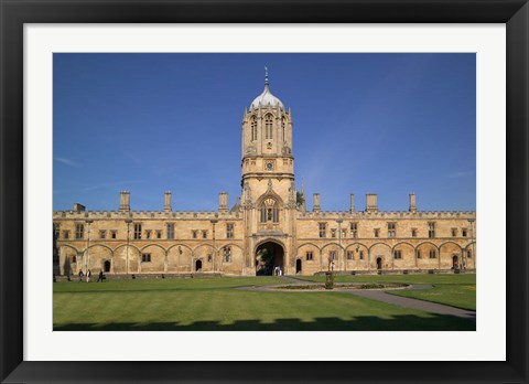Framed Tom Tower, Christchurch University, Oxford, England Print