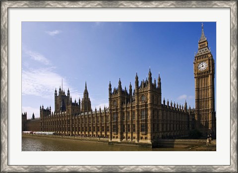 Framed UK, London, Big Ben and Houses of Parliament Print