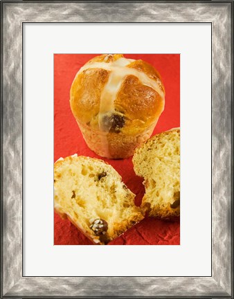 Framed Hot cross buns, an English Easter specialty Print