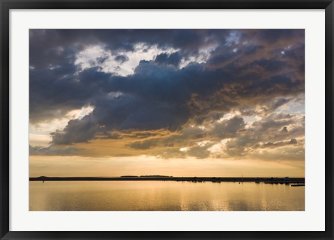 Framed Evening light at West Kirby, Wirral, England Print