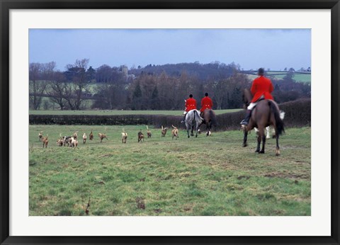 Framed Quorn Fox Hunt, Leicestershire, England Print