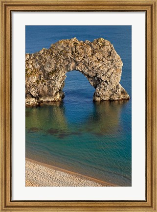 Framed Durdle Door Arch, Jurassic Coast World Heritage Site, Dorset, England Print
