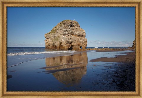 Framed Marsden Rock, South Shields, South Tyneside, England Print