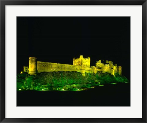 Framed Bamburgh Castle, Northumberland, England Print