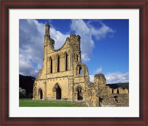 Framed Byland Abbey, North Yorkshire, England Print