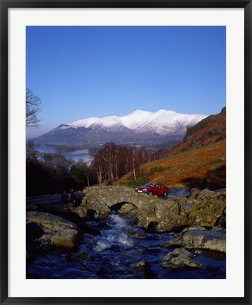 Framed Ashness Bridge in Lake District National Park, Cumbria, England Print