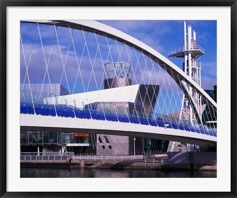 Framed Lowry Centre, Art Gallery, Salford Quays, Manchester, England Print