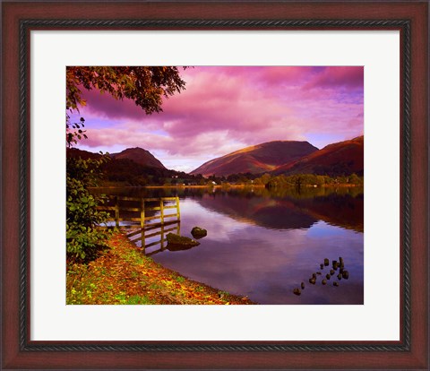 Framed Grasmere in The Lake District, Cumbria, England Print