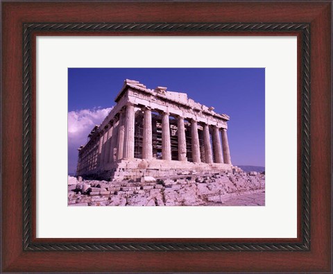 Framed Parthenon on the Acropolis, Ancient Greek Architecture, Athens, Greece Print