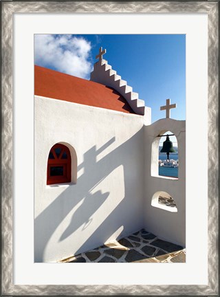 Framed Church, Chora, Mykonos, Greece Print
