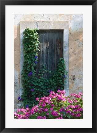 Framed Detail of Old House, Assos, Kefalonia, Ionian Islands, Greece Print
