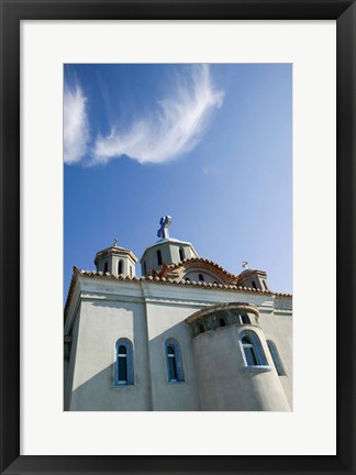 Framed Greece, Aegean Islands, Samos, Agia Triada Church Print