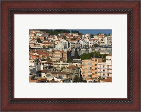 Framed Viewed from Western Hills, Lesvos, Mithymna, Northeastern Aegean Islands, Greece Print