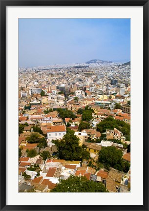 Framed Crowded City of Athens, Greece Print