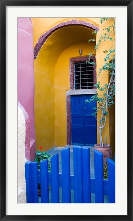 Framed Town of Oia, Santorini, Greece Print