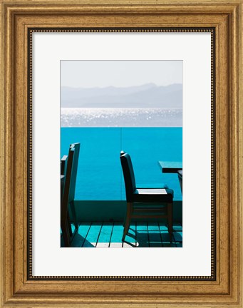 Framed Greece, Crete, Iraklio, Hersonisos, Coastline Print
