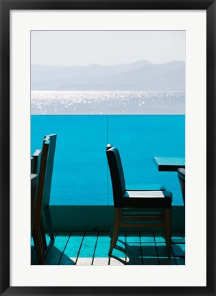 Framed Greece, Crete, Iraklio, Hersonisos, Coastline Print