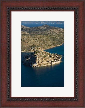 Framed Greece, Crete, Lasithi, Plaka: Spinalonga Island Print