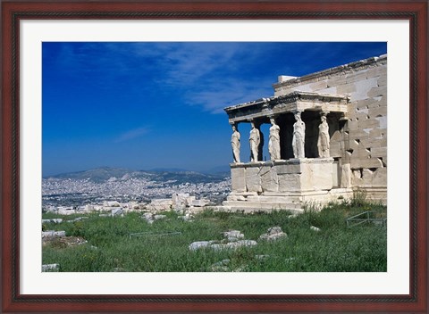 Framed Porch of The Caryatids, Acropolis of Athens, Greece Print