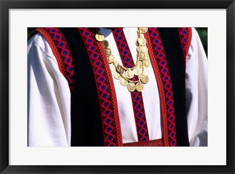 Framed Close-up of Greek Clothes and Traditional Costume, Athens, Greece Print