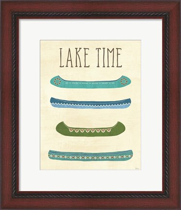 Framed Lake Retreat V Print
