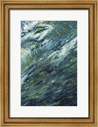Framed Churning Sea Print