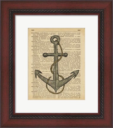 Framed Nautical Series - Anchor Print