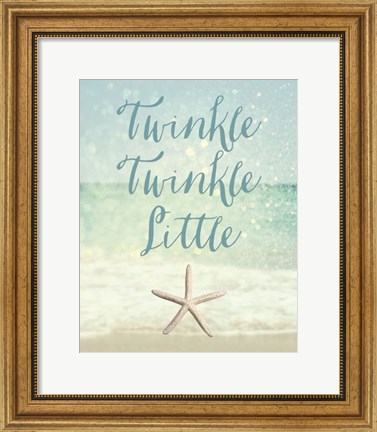 Framed Twinkle Twinkle Little Star(fish) Print