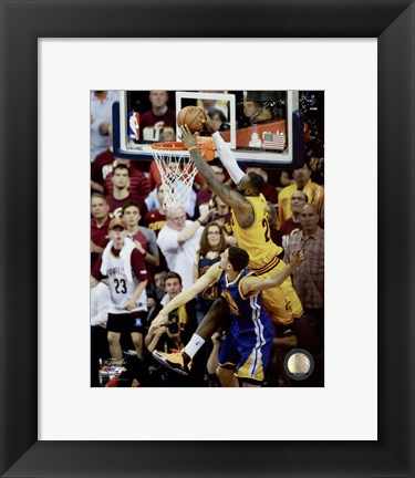 Framed LeBron James Game 3 of the 2015 NBA Finals Print
