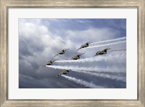 Framed Swedish Air Force display team Print