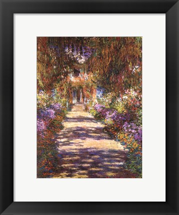 Framed Jardin a Giverny Print