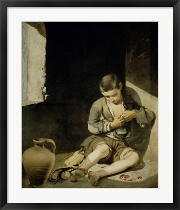 Framed Young Beggar Print