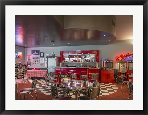 Framed Bowling Center Snack Bar at Mount Vernon Print