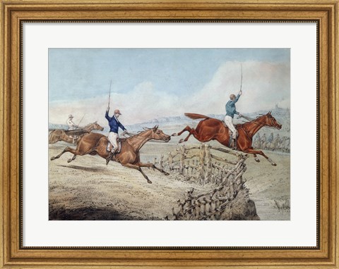 Framed Hunting Scene Print
