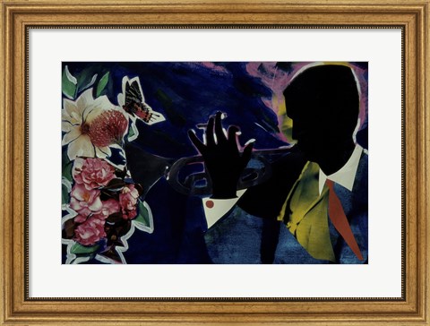 Framed Floral Arrangement Print