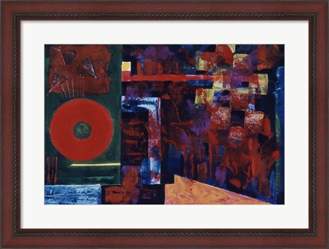 Framed Untitled (Red Abstract) Print